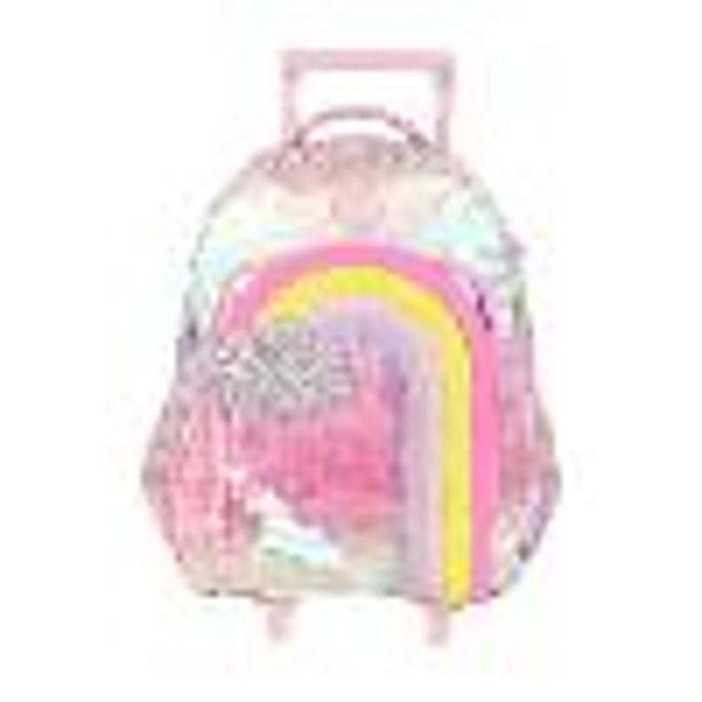 Mochila De Carrinho Escolar Unicornio Arco Iris