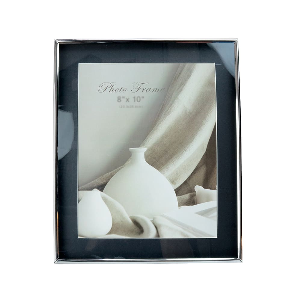 Porta Retrato De Alumínio Fundo Preto 20X25cm