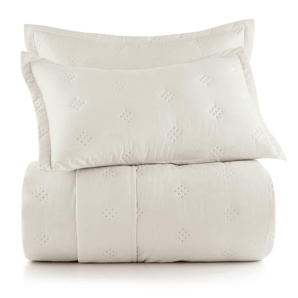 Jogo de Colcha King 3 Peças Altenburg Ultrawave Anarruga Bege Delavé