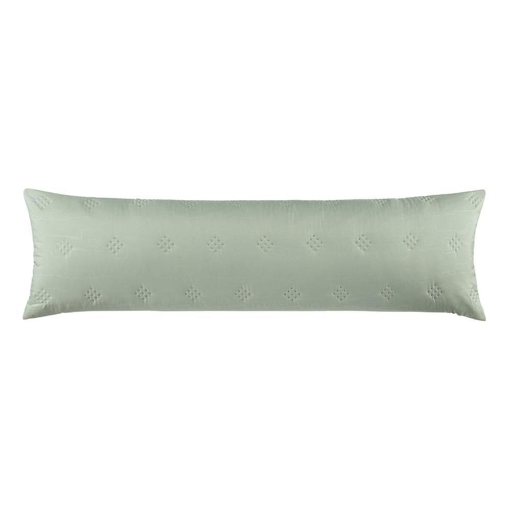 Porta Travesseiro Altenburg Body Pillow Ultrawave 40cm X 130cm Verde Ritmo