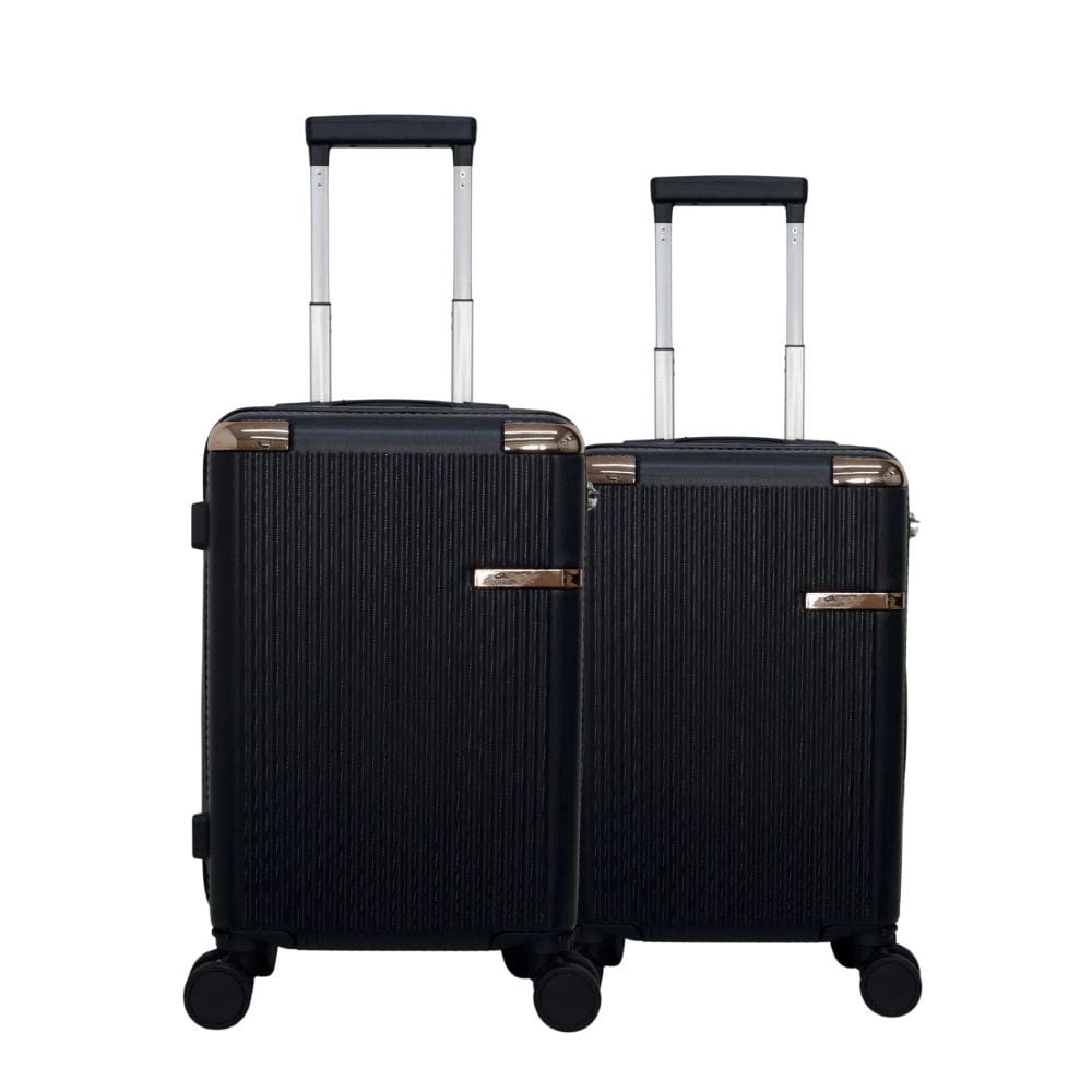 Kit 2 Malas Modernas de Bordo Paris, Padrão Anac, Rodas Duplas 360º p e Pp World Onboard