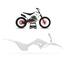 Kit Plástico C/ Number Plate Anker Alligator Crf 250f Trilha Enduro Motocross - Cores: Branco