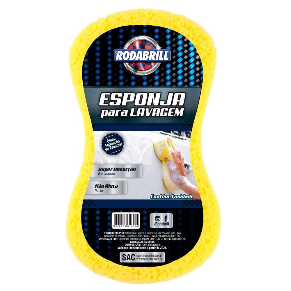 Esponja para Lavagem de Carro Rodabrill
