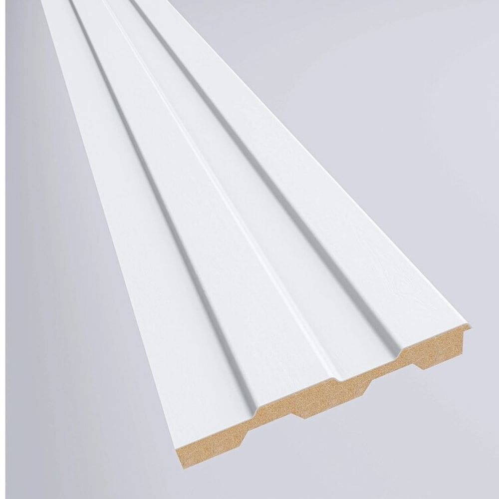 Painel Ripado em Placa 10,5 X 270cm 4,20m² Mdf Branco