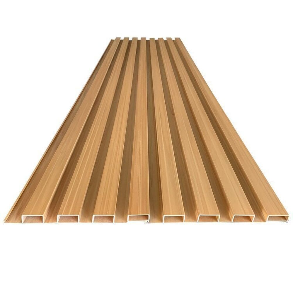 Painel Ripado em Placa 100x0,15cm 10,5m² Pvc + 20 Cantoneiras Laranja