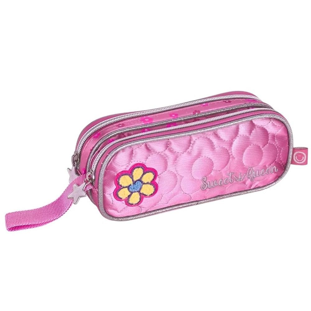 Estojo Duplo Escolar Sweet Queen - Clio
