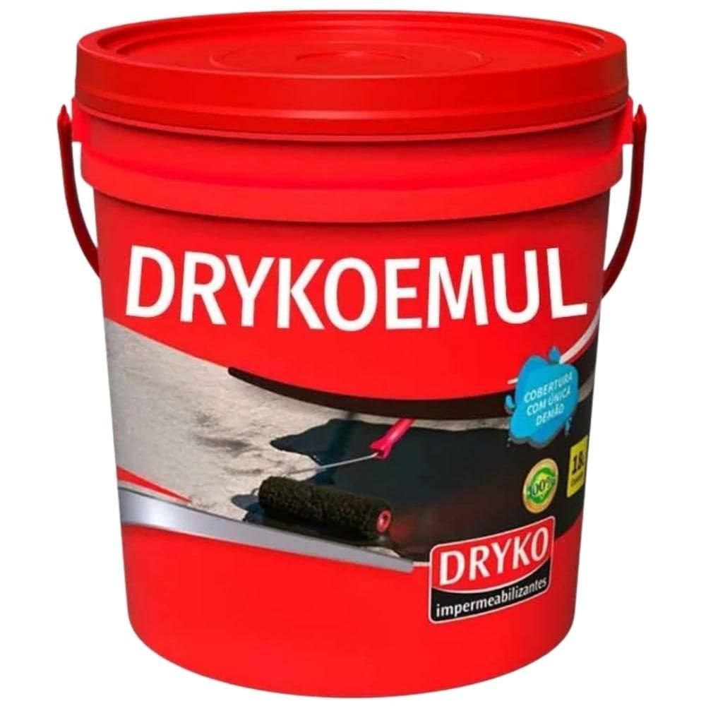 Manta Líquida Asfáltica 18 Litros Preto DRYKOEMUL DRYKO