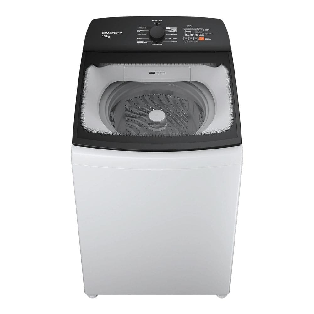 Máquina de Lavar Brastemp 13Kg Branca com Ciclo Tira Manchas Advanced e Ciclo Antibolinha - BWM13AB