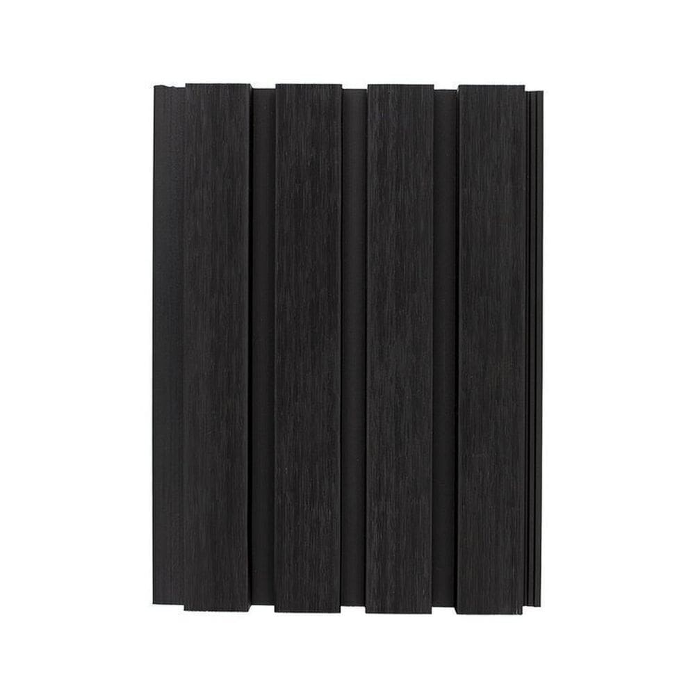 Painel Ripado Externo em Placa 21,9x290cm 3,17m² Wpc Preto