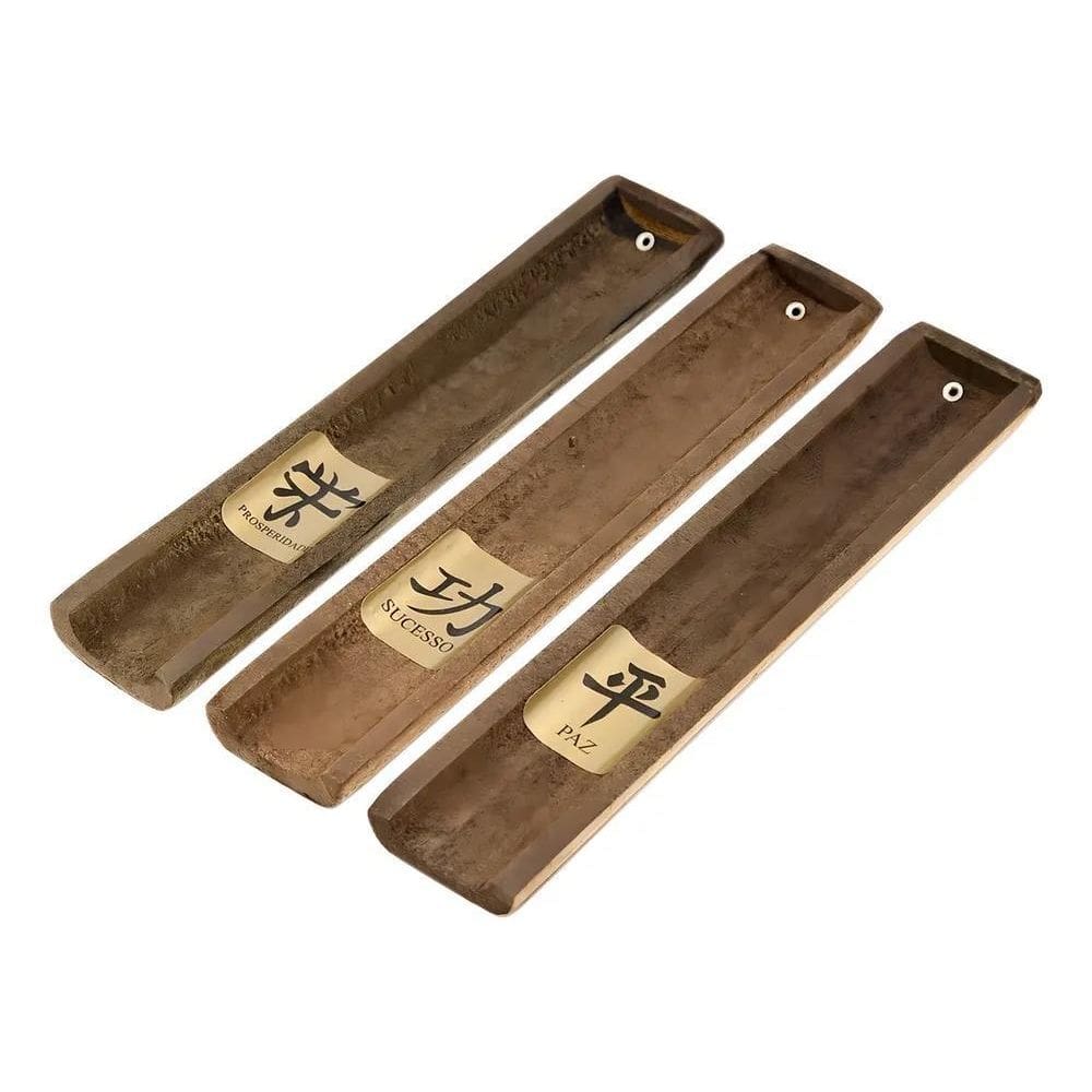 2X Porta-Incenso Retangular Magnificat Art Incensário Artesa