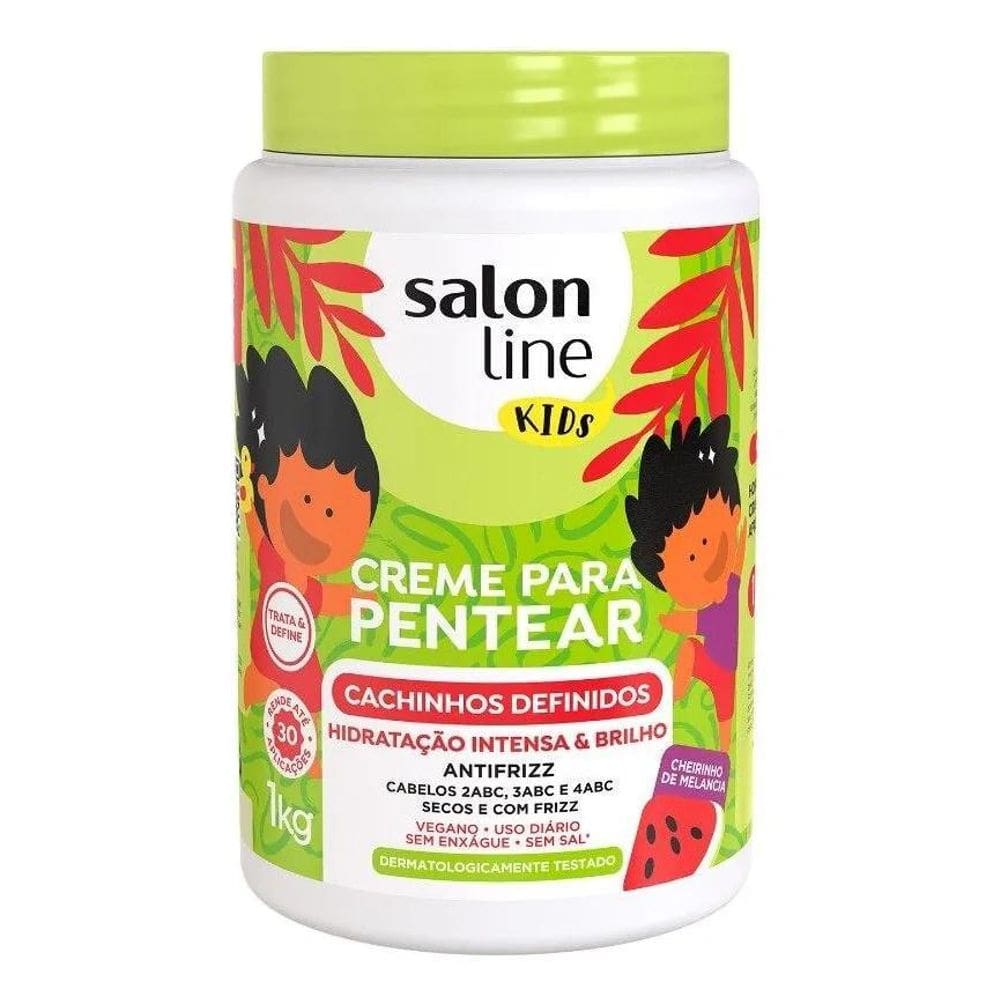 2X Creme Para Pentear Kids Cachinhos Definidos Salon Line 1K