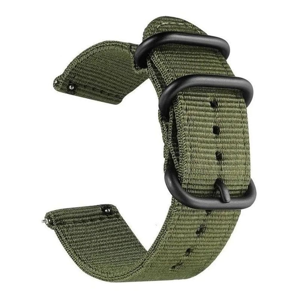 2X Pulseira Nylon Force Relógio Smartwatch Cor Verde Largura