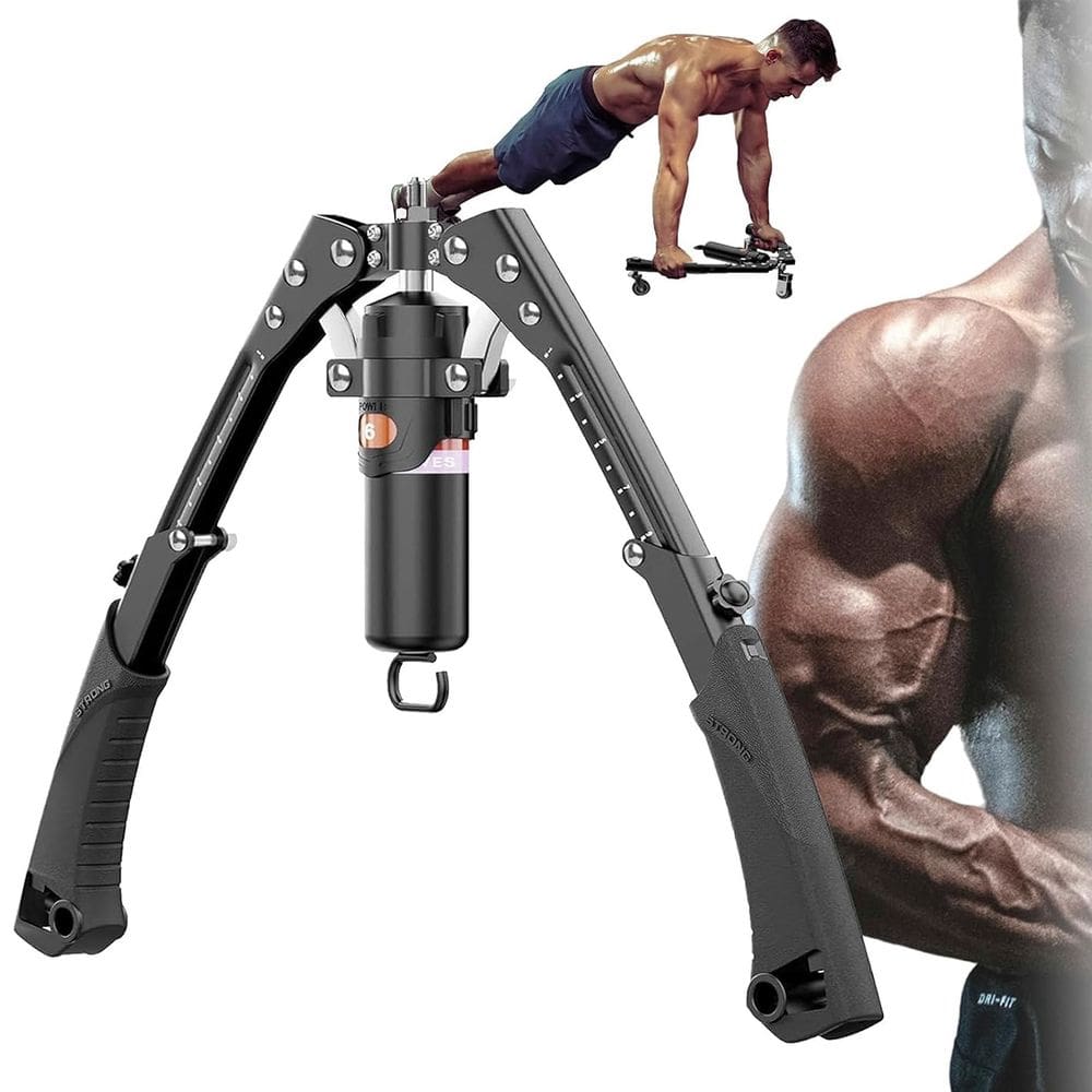 Aparelho Exercitador Braço Abdominal Força Ajustval Musculo Resistencia Treino Rodinha Academia Musculaçao FitnessS