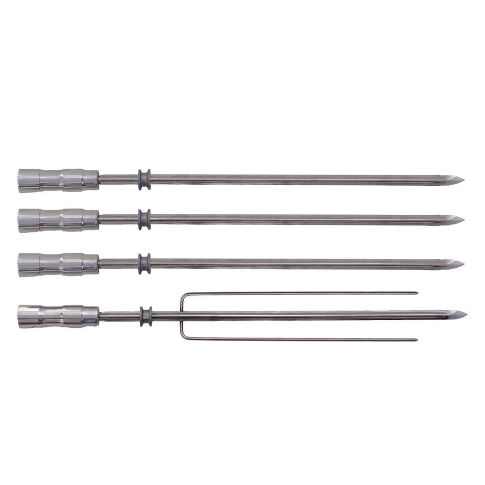 Kit 4 Espetos Cabo Térmico 65cm para Churrasqueiras Titan