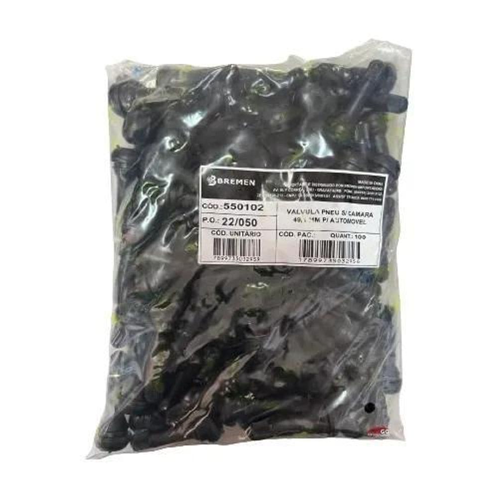 2X Bico Válvula Pneu Tr414 Pneu Sem Câmara Pct 100 Peças