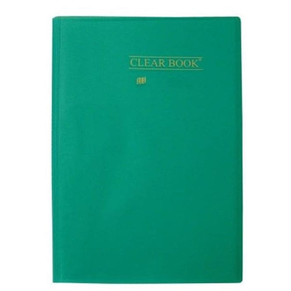 Pasta Catálogo Clear Book A4 10 Folhas Plástico - Yes Verde