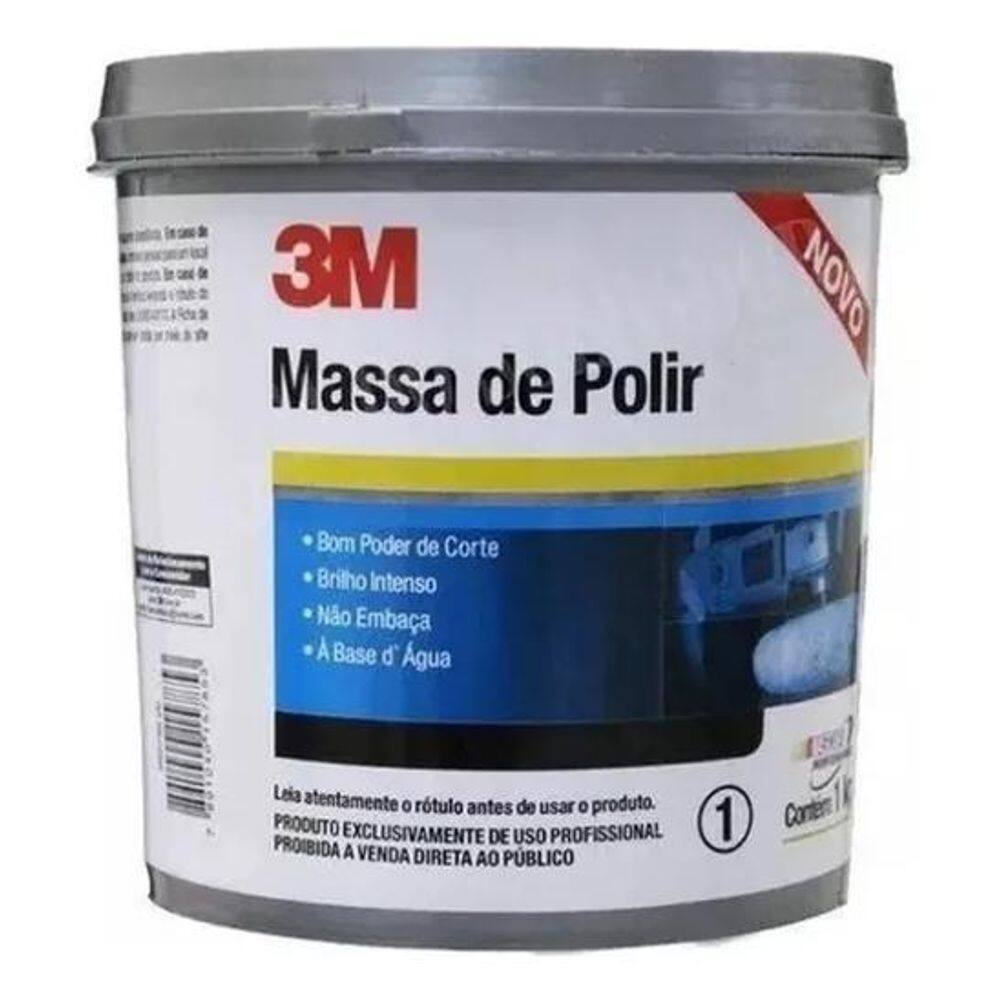2X 3M Massa De Polir 3M 1Kg Polimento