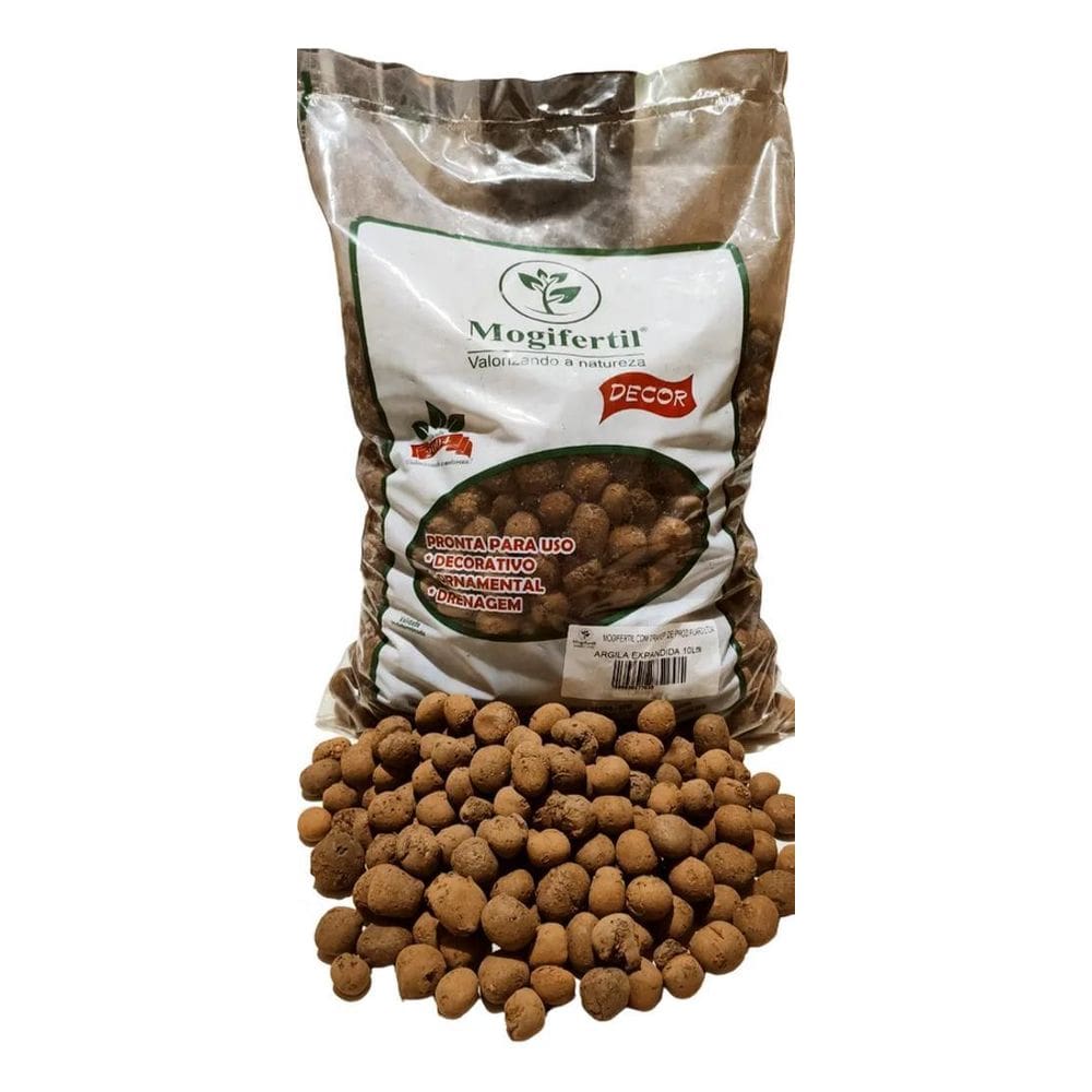 2X 10 Litros Argila Expandida Premium Decoração Drenagem