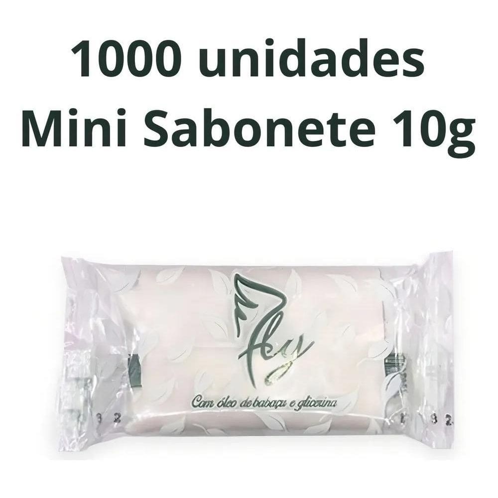 2X Kit 1000 Mini Sabonete 10G Pousada Hotel Motel Spa Doação