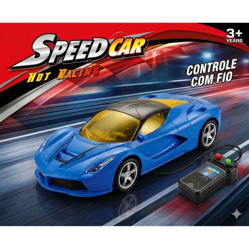 Carro Controle Remoto Com Fio Alta Velocidade
