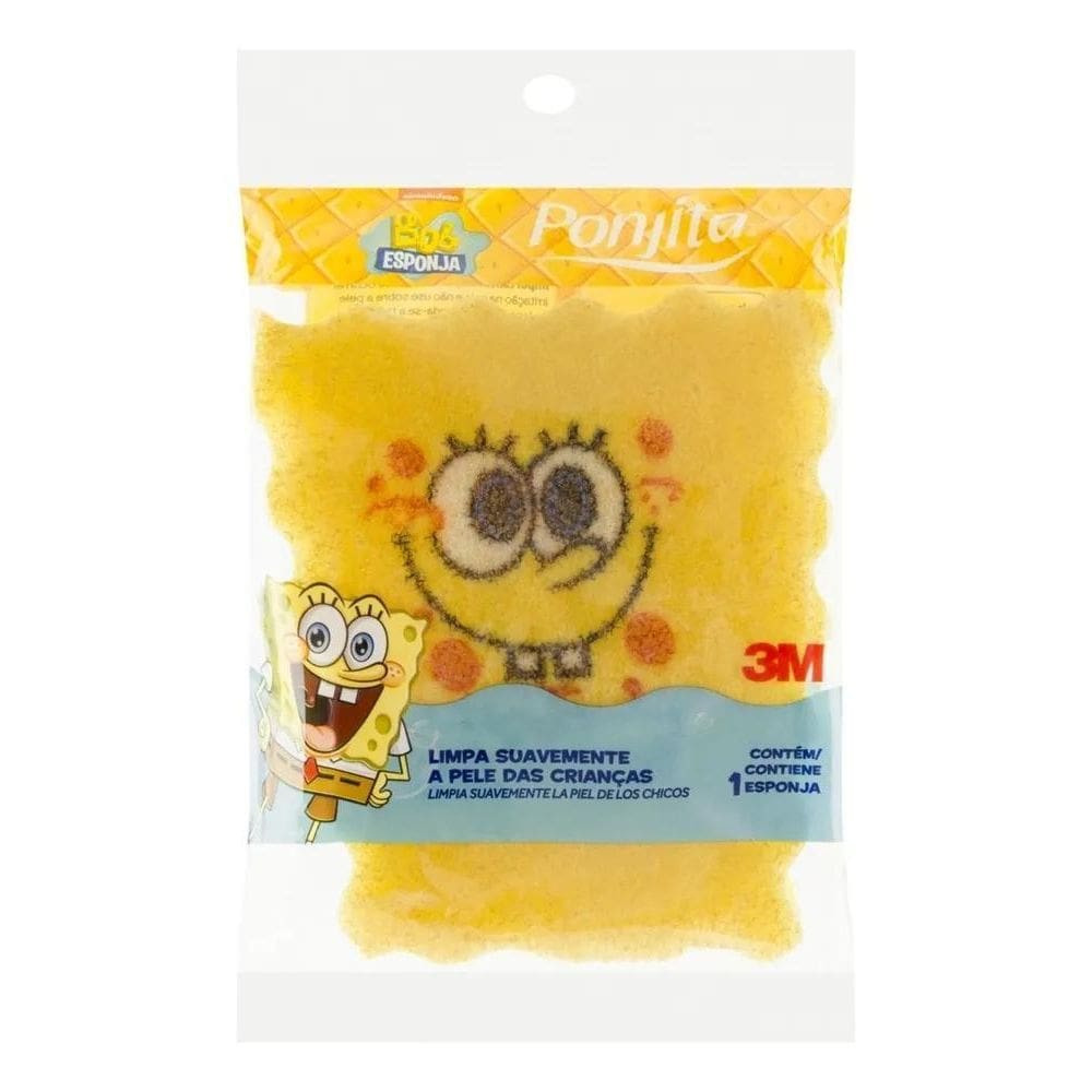 2X Esponja Para Banho Bob Esponja Ponjita