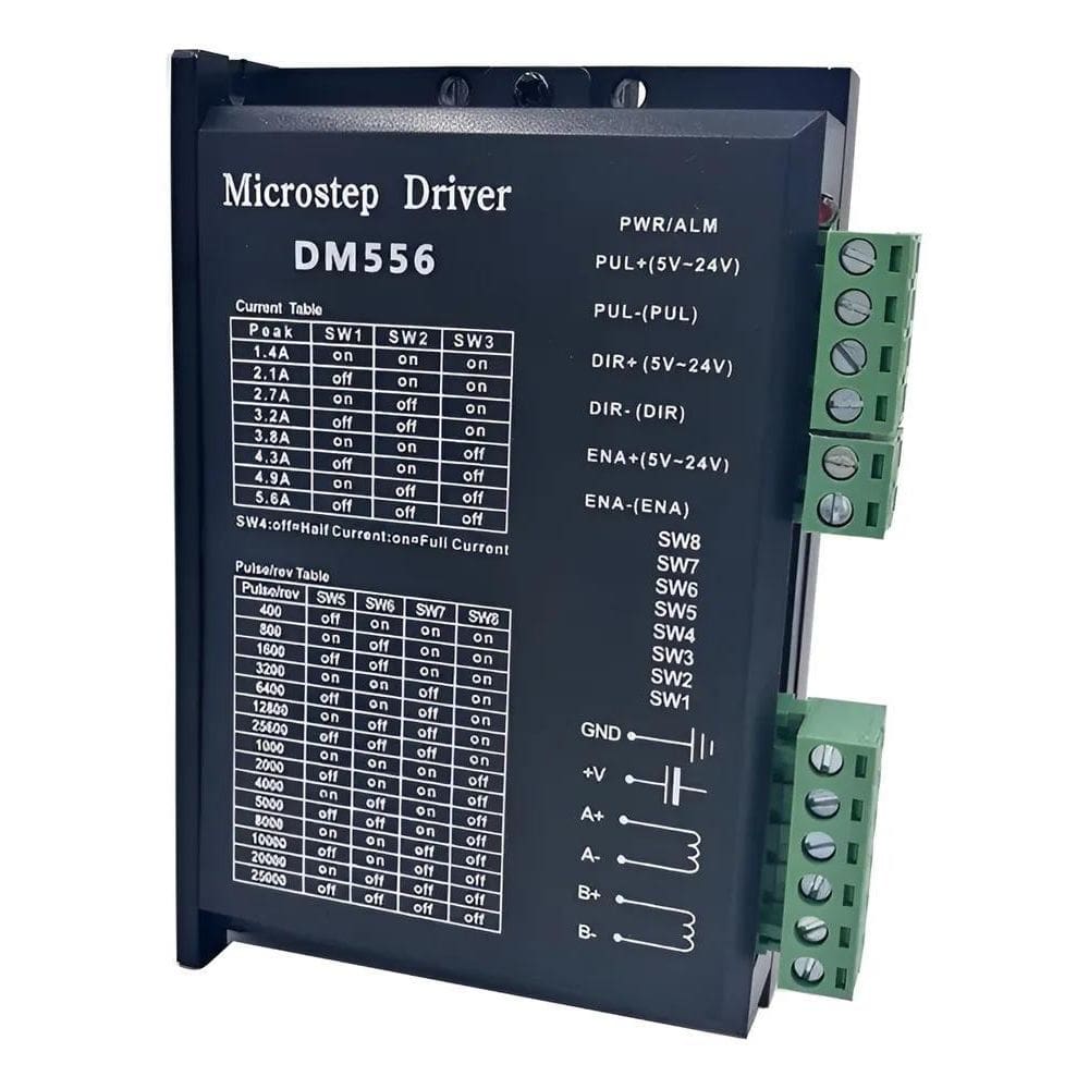 2X Driver Digital Para Motor De Passo 5.6A Dm556 Cnc Router