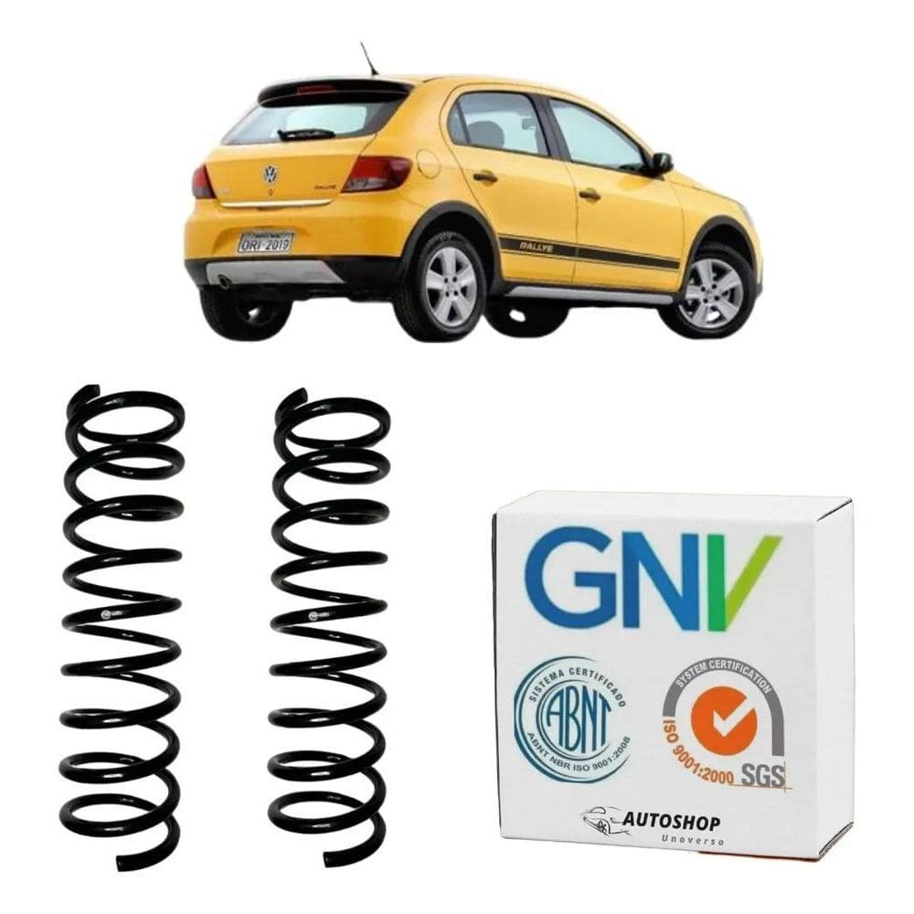 2X 2 Molas Traseiras Reforçadas Gol Com Gnv G2 G3 G4 G5 G6
