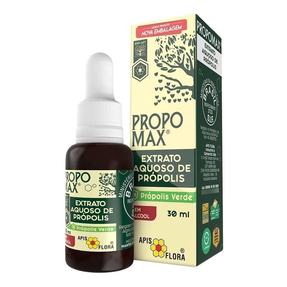 2X Propomax Sem Álcool 30 Ml Extrato De Própolis - Apis Flor
