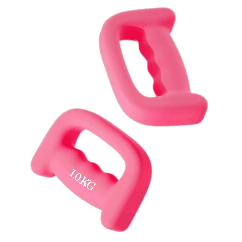 2 Pesos De Mao Revestidos Halter Boxing Dumbell 1kg Musculacao Academia Fisoterapia Pilates Treino Fitness Exercicio