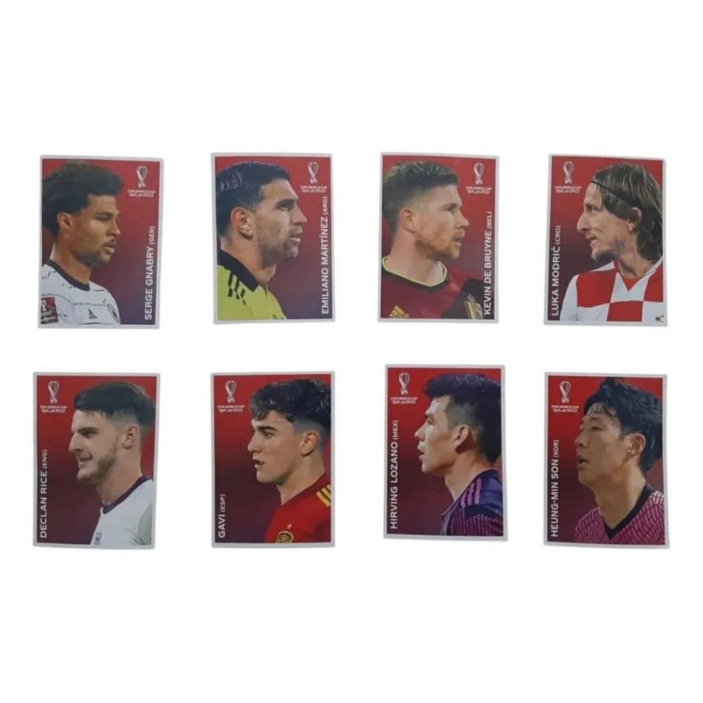 2X Copa 2022 - Kit Completo 8 Figurinhas Coca Cola Rápido Pe