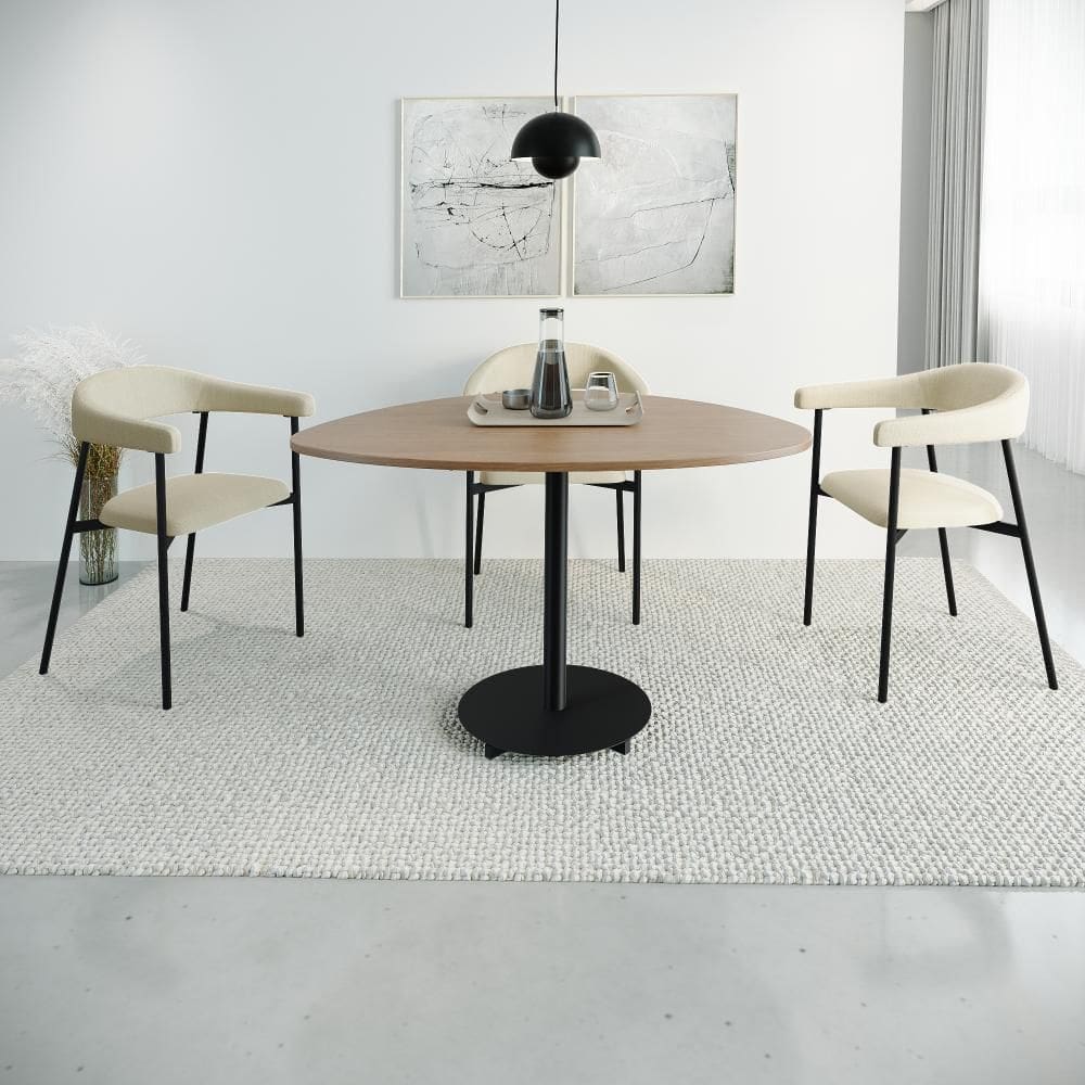 Conjunto 2 Cadeiras de Jantar Joy Tecido Corr Est.Preta