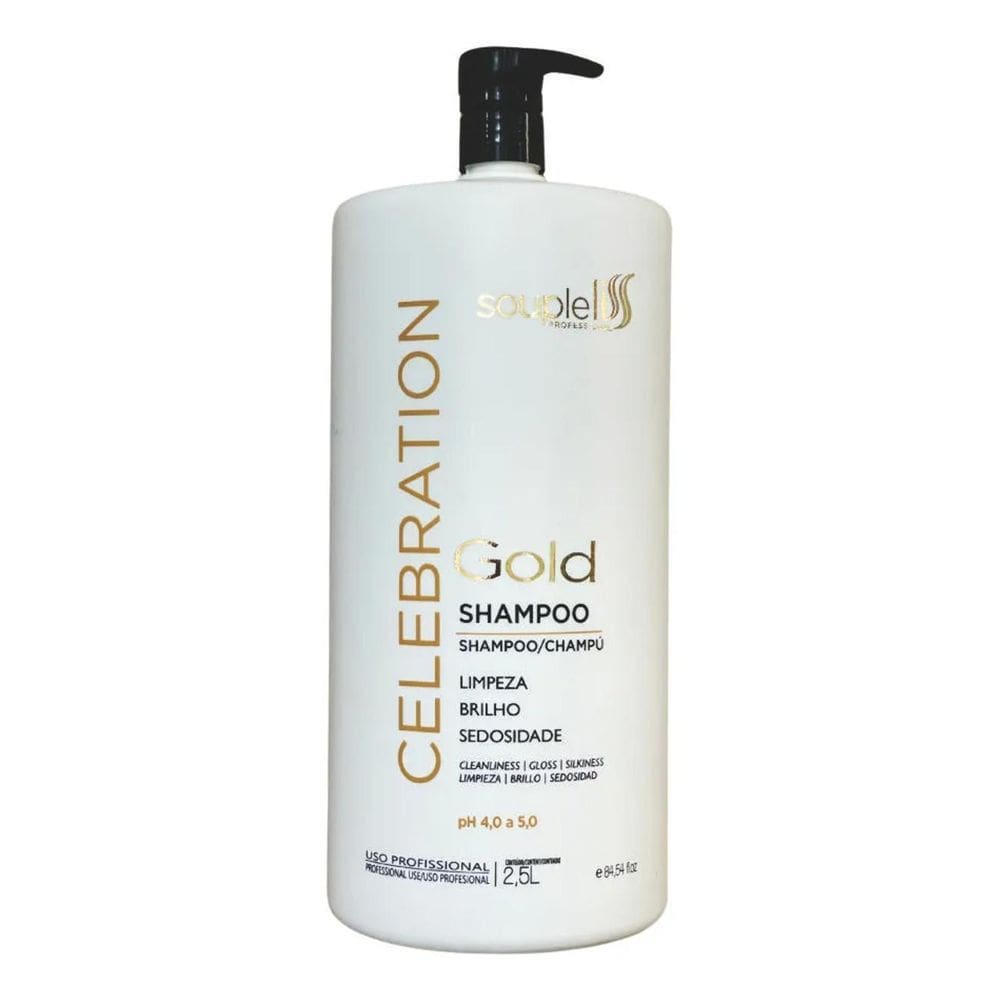 2X Shampoo Para Lavatório Souple Liss Glamour Gold Celebrati