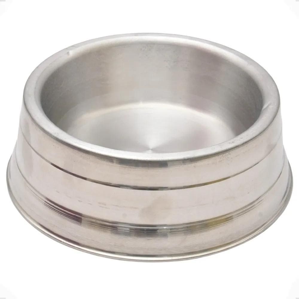 2X Ezoo Comedouro Pesado Pote Ração Água Alumínio Cães Grand