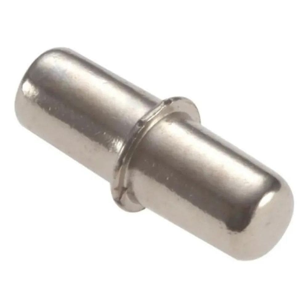 2X Suporte Pitão Pino Prateleira Borne 5Mm Niquelado - 100 P