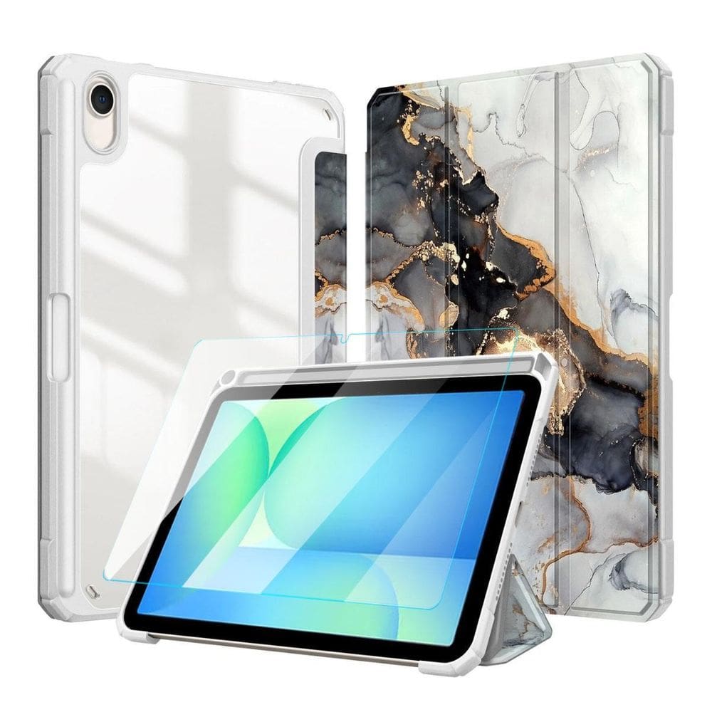 Capinha Estampada Mármore Para Tablet S10 Fe 10.9 + Película