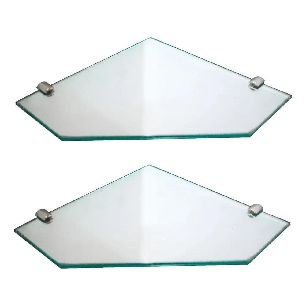 2X 2 Suporte Porta Shampoo Canto Banheiro Box Vidro Cozinha