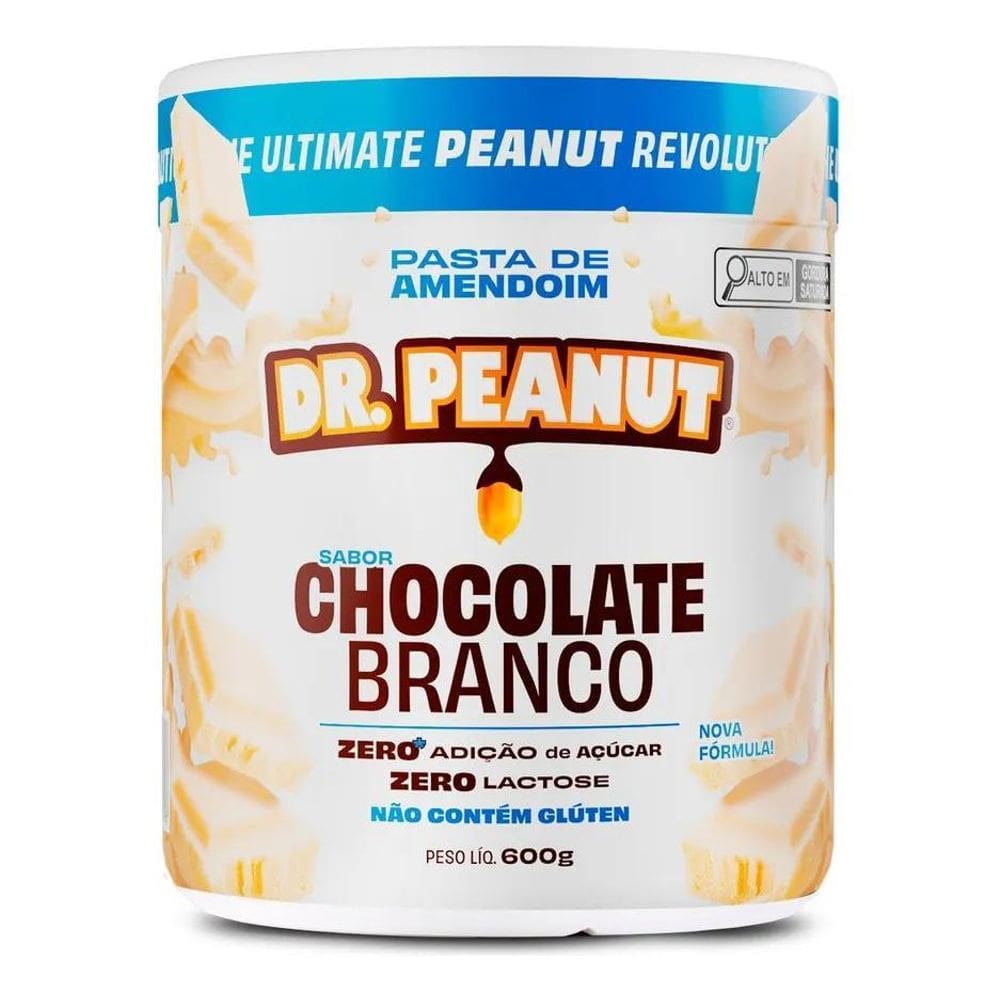 2X Pasta De Amendoim Com Whey Protein - 600G - Dr. Peanut Sa