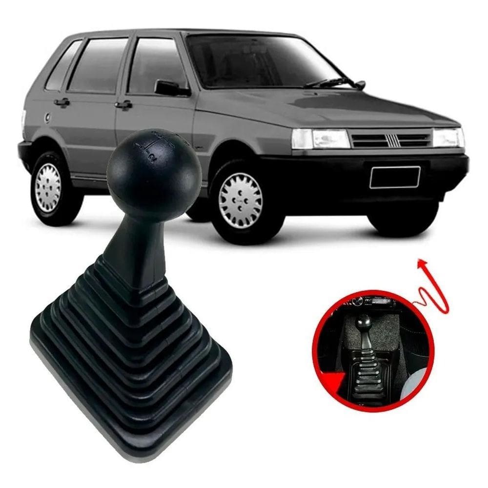 2X Kit Coifa Sanfonada Pvc E Bola Cambio Fiat Uno 1994 Até 2