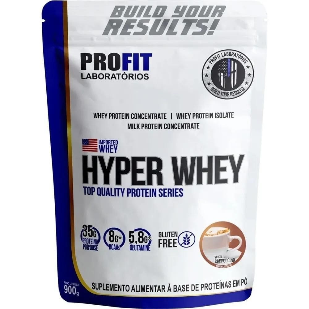 2X Suplemento Em Pó Profit Laboratórios Hyper Whey Proteínas