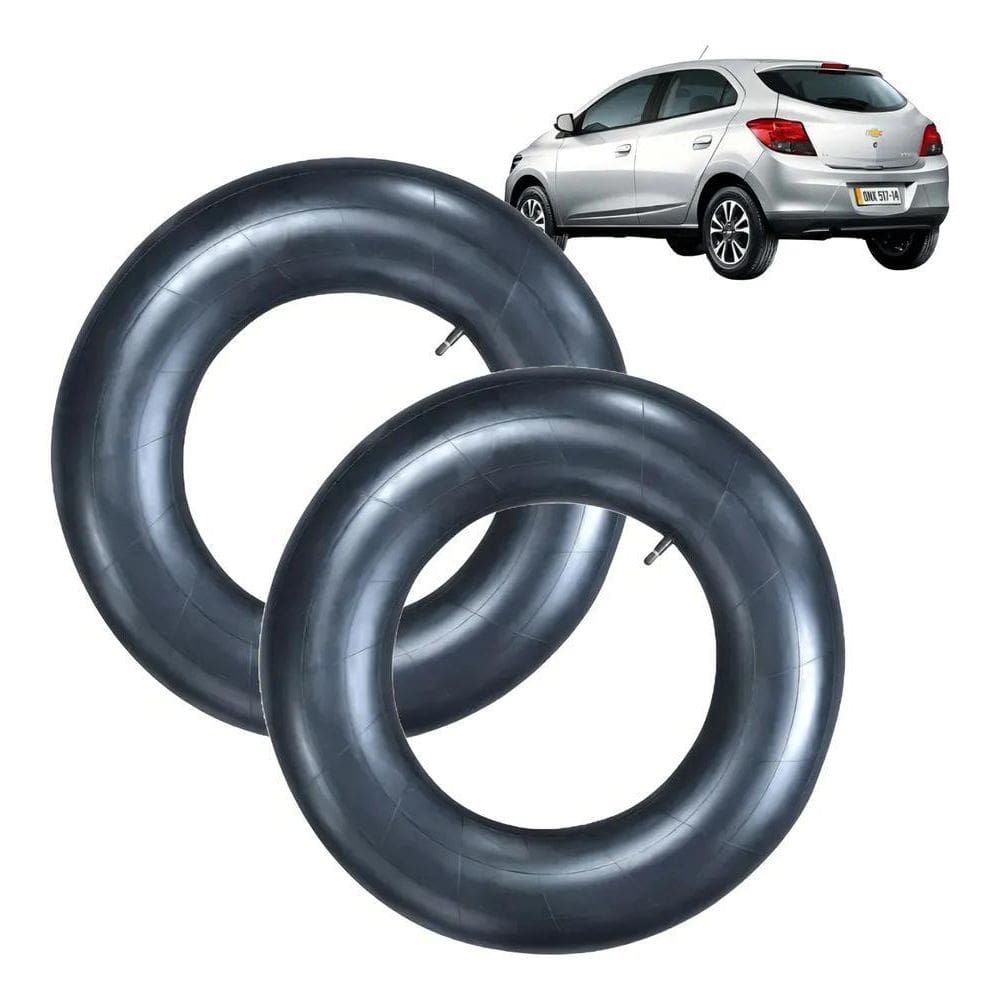 2X Par De Camaras De Ar Para Pneu Carro Passeio Aro 13 Ou 14