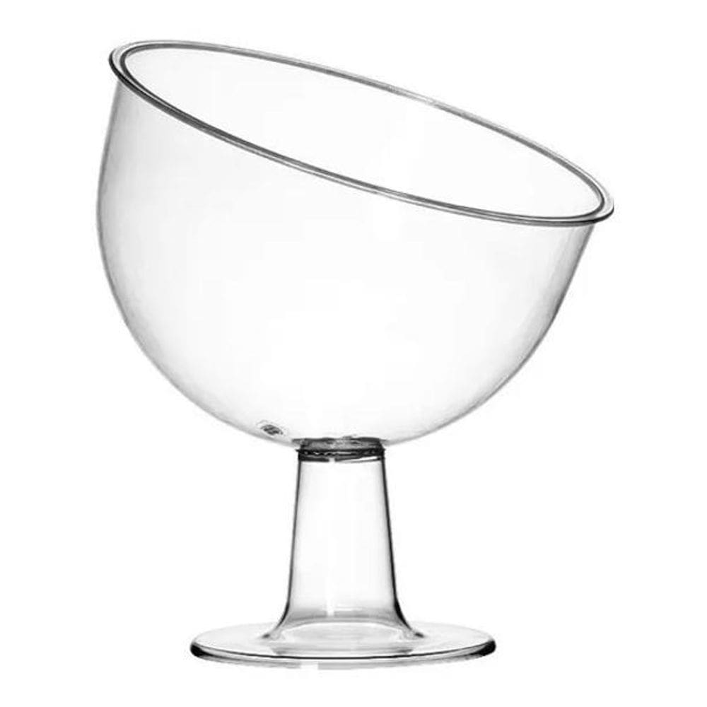 2X Tres Triangulos Taça Inclinada Doceira Boca Torta Com Ped