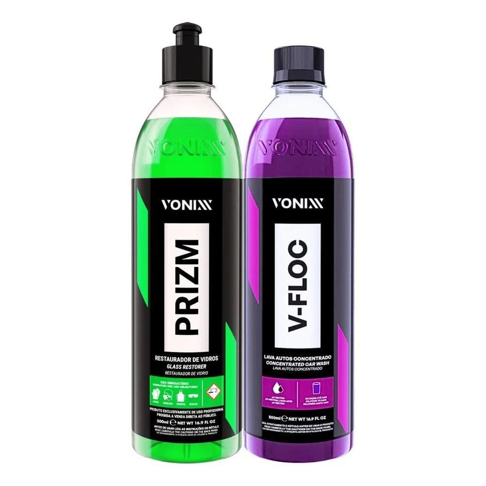 2X Prizm Removedor Chuva Acida + Shampoo Carros V-Floc Vonix