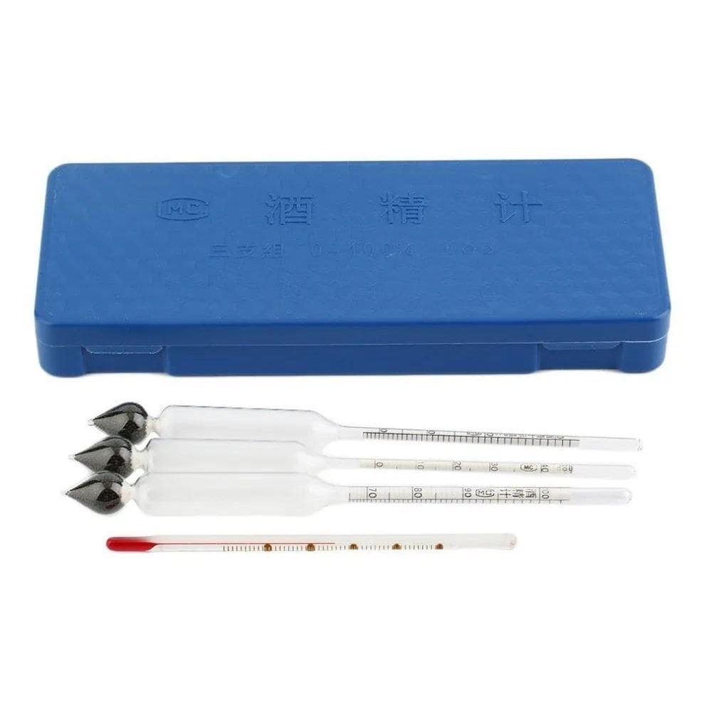 2X Kit Alcoômetro Medidor Teor Alcóolico