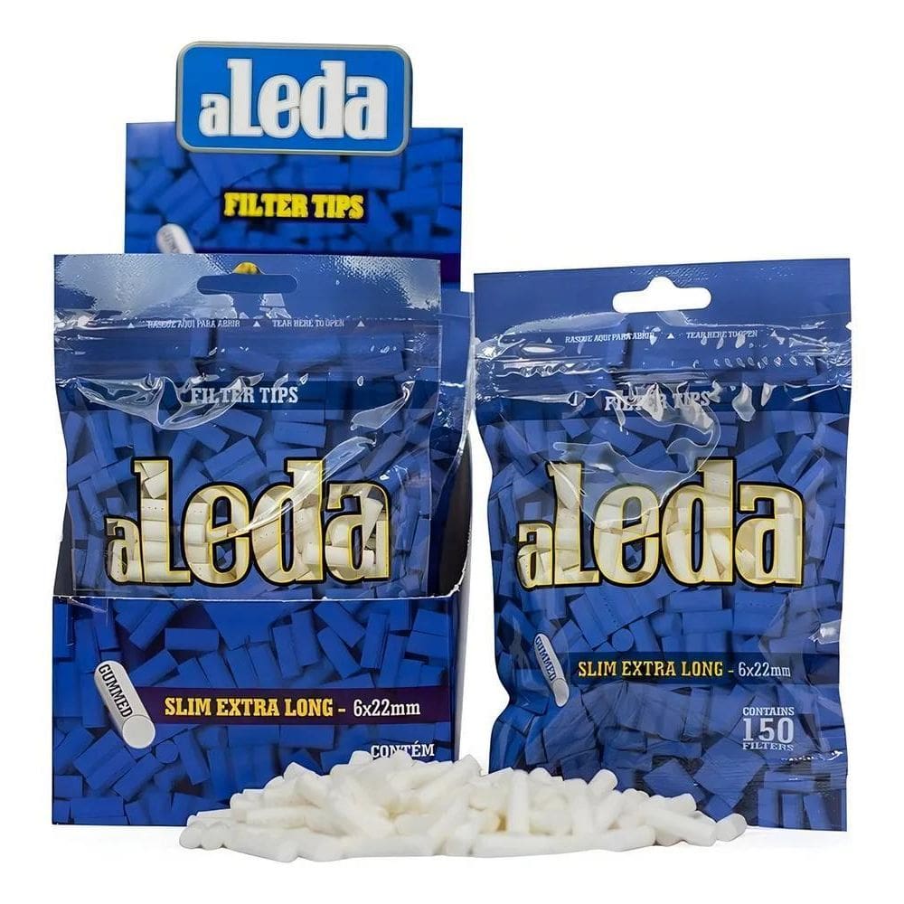 Caixa De Filtro Aleda Azul Slim Extra Long - 10 Bags Sabor S