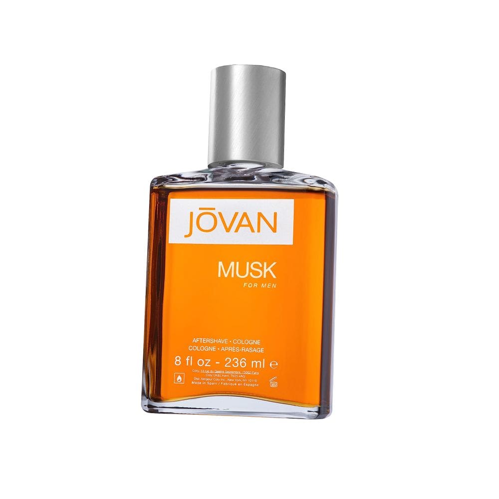 Perfume Jovan Musk Cologne Spray 240 ml para homens, fórmula vegana