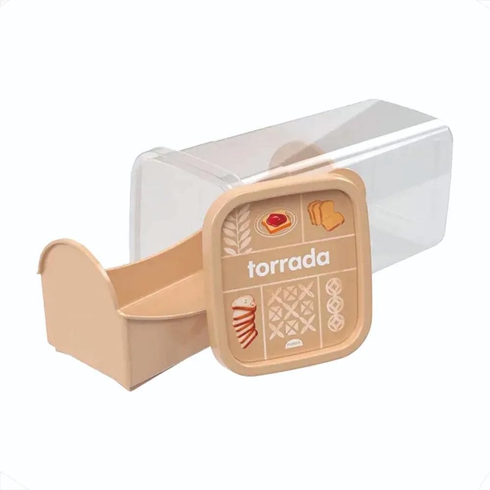 2X Pote Bolacha Torrada Biscoito Com Bandeja E Tampa Decorad