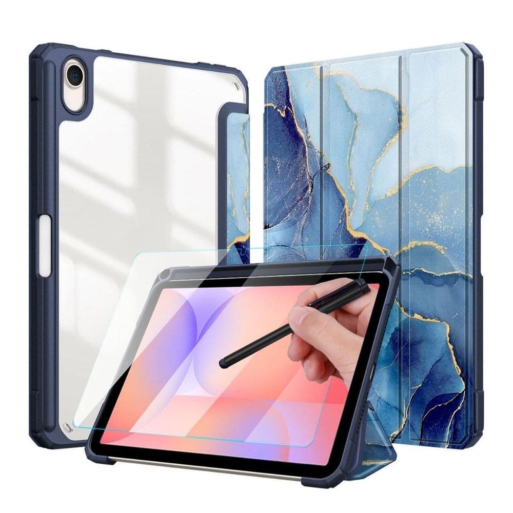 Capa Mármore Para Samsung S10 Lite 10.9 X400 + Vidro +Caneta