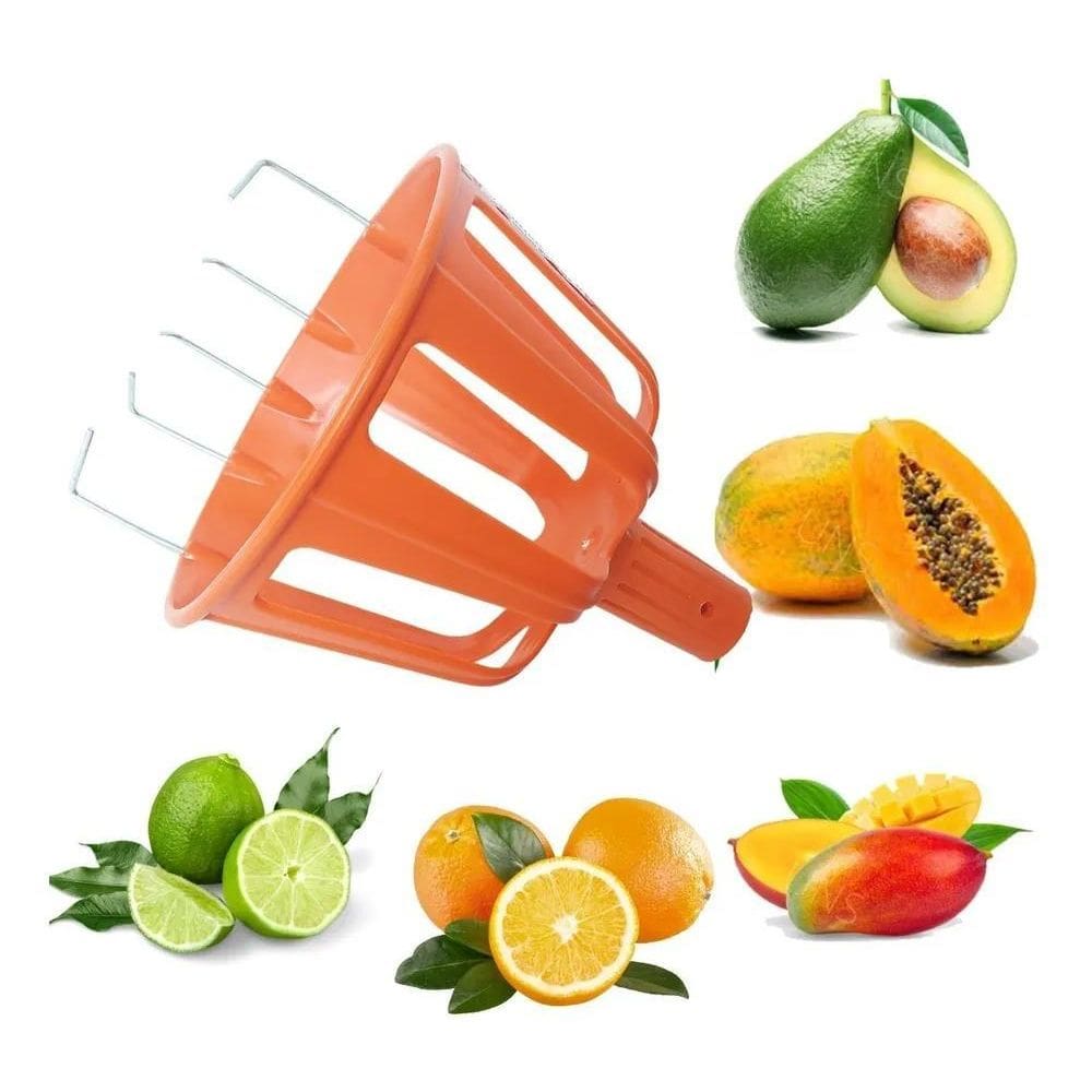 2X Colhedor Pegador De Frutas Grande Fácil De Apanhar No Alt