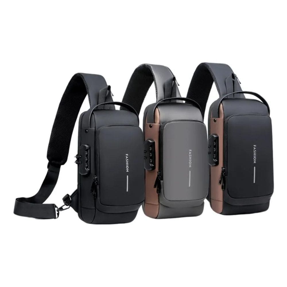 2X Bolsa Bag Pequena Masculino Couro Tiracolo Transversal Om