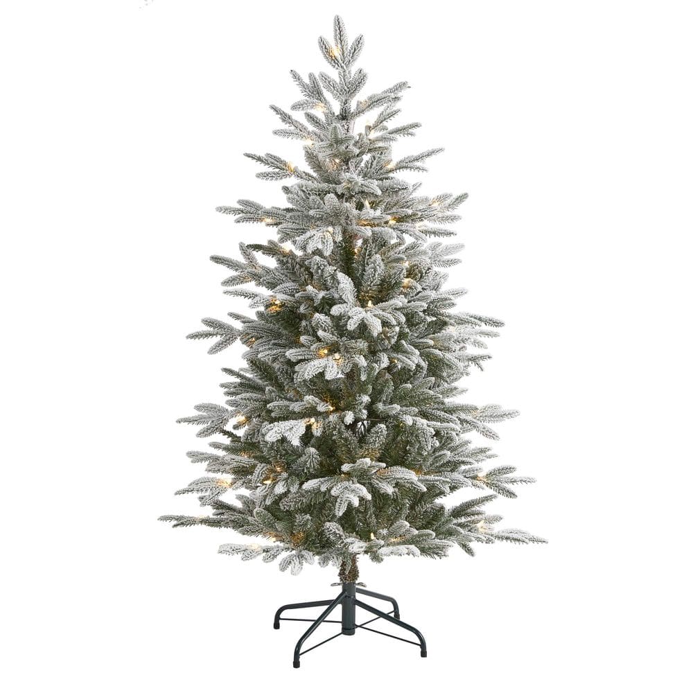 Árbol de Navidad Artificial Escarchado Nearly Natural Manchester 1.4 m